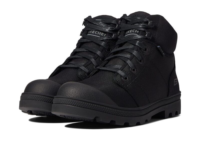 スケッチャーズ レディース シューズ ブーツ・レインブーツ Tシャツ SKECHERS Work RotundDarragh Steel Toe Black ブラック