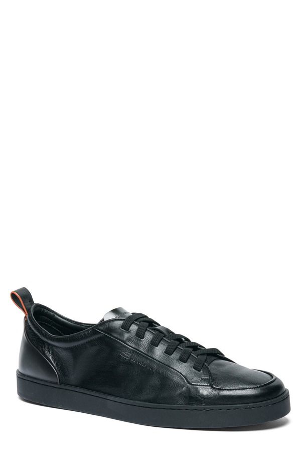 サントーニ メンズ シューズ スニーカー Santoni Off Duty Low Top Sneaker Black ブラック 137,900円
