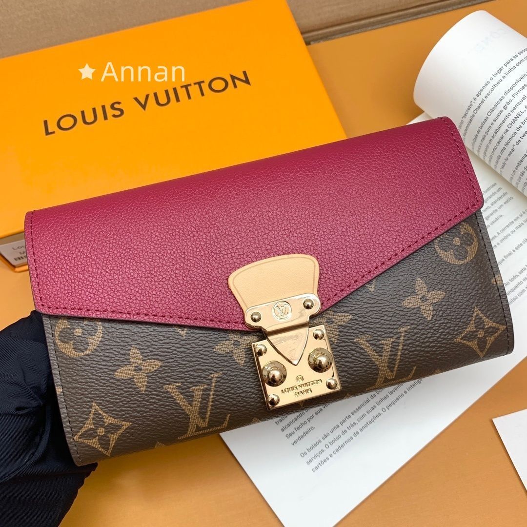 お洒落 極美品 LOUIS VUITTON ルイヴィトン長財布 ウォレット 長財布 小銭入れ