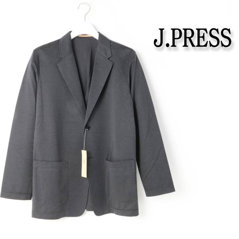 新品 ジェイプレス Jプレス【KANEMASA JERSEY】メランジチドリジャージー カットジャケット L # 949