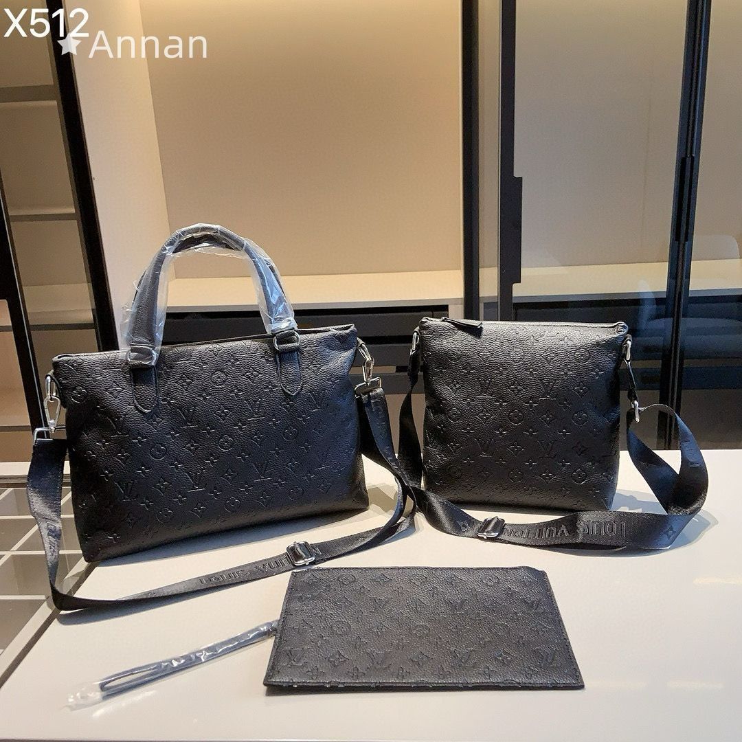 超美品 LV LOUIS VUITTON ルイヴィトン メンズ ショルダーバッグ トートバッグ クラッチバッグ 3点セット