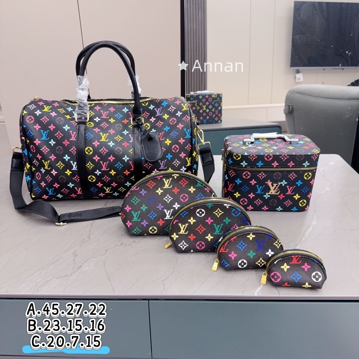 【限定】送料無料 LOUIS VUITTON ルイヴィトン 化粧バッグ ハンドバッグ 財布 3点セット