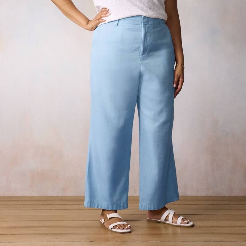 LC Lauren Conrad レディース ボトムス カジュアルパンツ ドレープラスサイズ Plusize LC Lauren Conrad Elastic Back Drape Trouserse