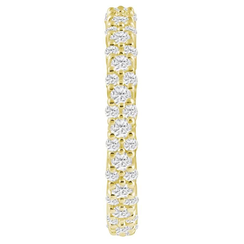 Alyson Layne レディース アクセサリー リング Alyson Layne 10k Gold 78 CaratW Lab Grown Diamond Full Eternity Band 1