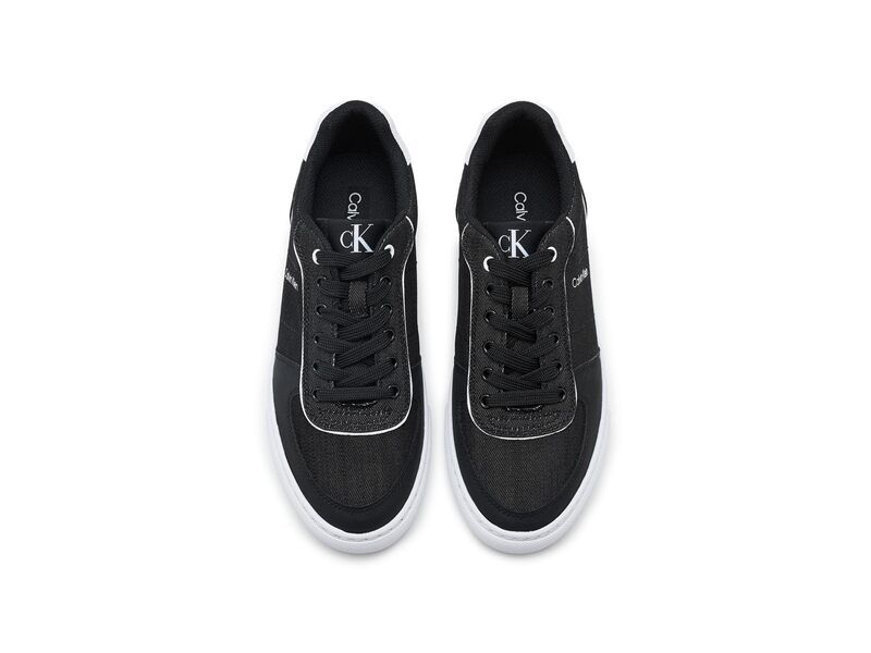 カルバンクライン レディース シューズ サンダル Calvin Klein Caspian Black DenimWhite ホワイト