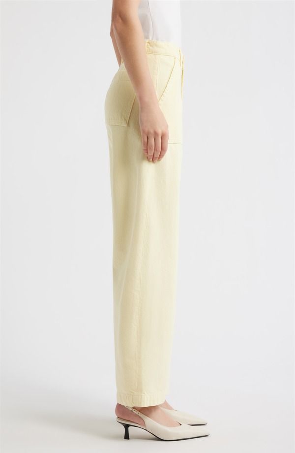 フレーム レディース ボトムス デニムパンツ ワイドレッグ ハイウエスト ジーンズ FRAME The Bow High Waist Wide Leg Utility Jeans Lemon