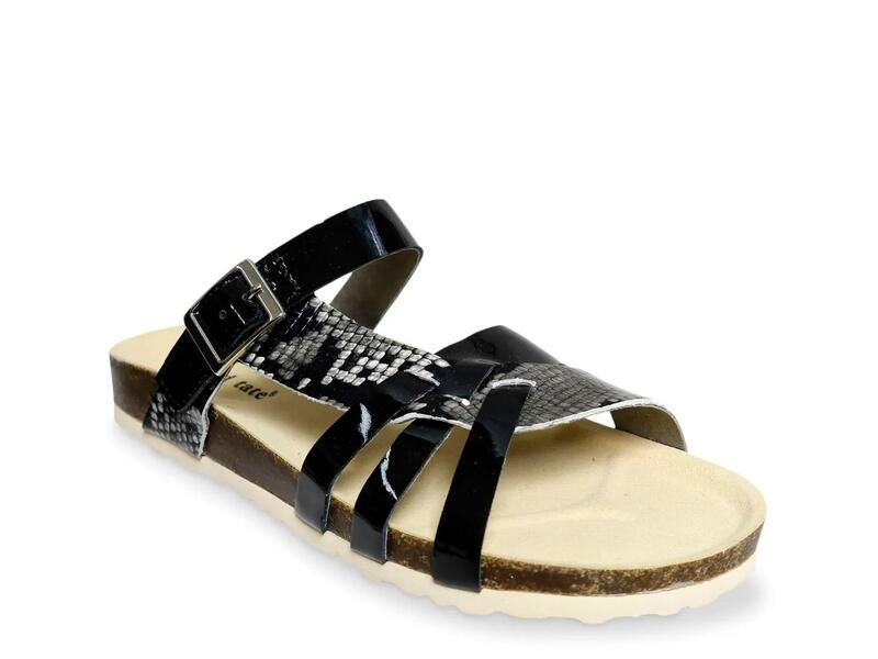 ダイビッドテイト レディース シューズ サンダル David TateWarm Sandal Black Snake Print ブラック