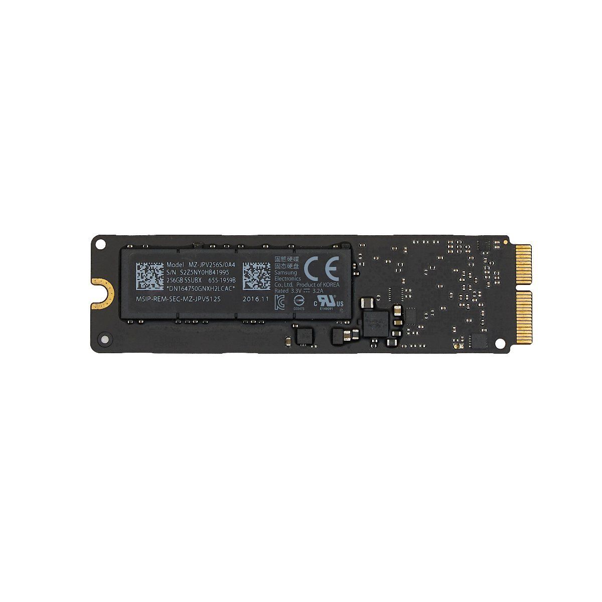 MacBook Pro 2015年 13inch A1502 高速モデル SSD 256GB 655-1959B MZ-JPV256S/0A4 ストレージ 交換用 中古パーツ