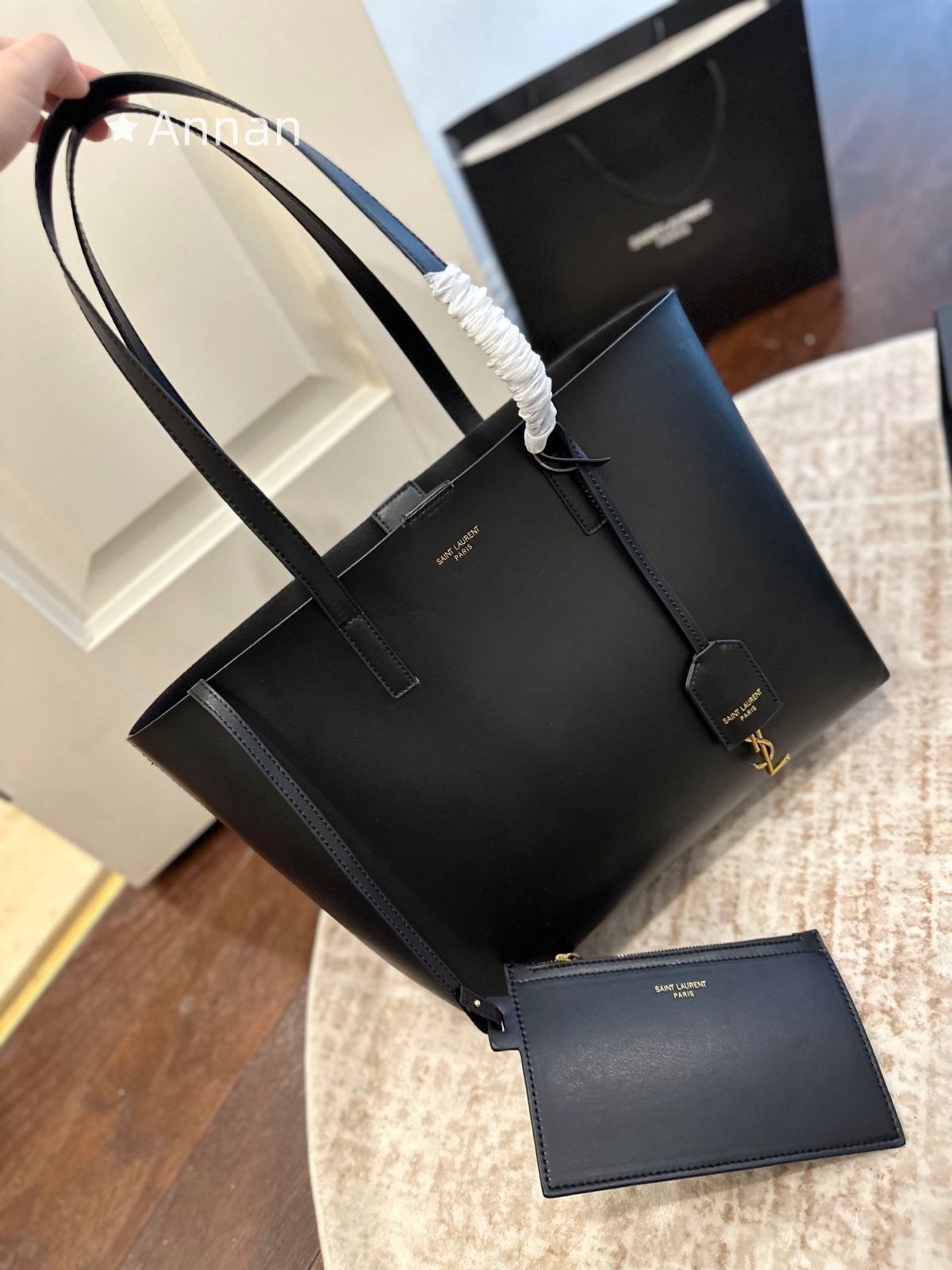限界価格 新型 超美品レディース YSL Yves Saint Laurent イヴサンローラン トートバッグ