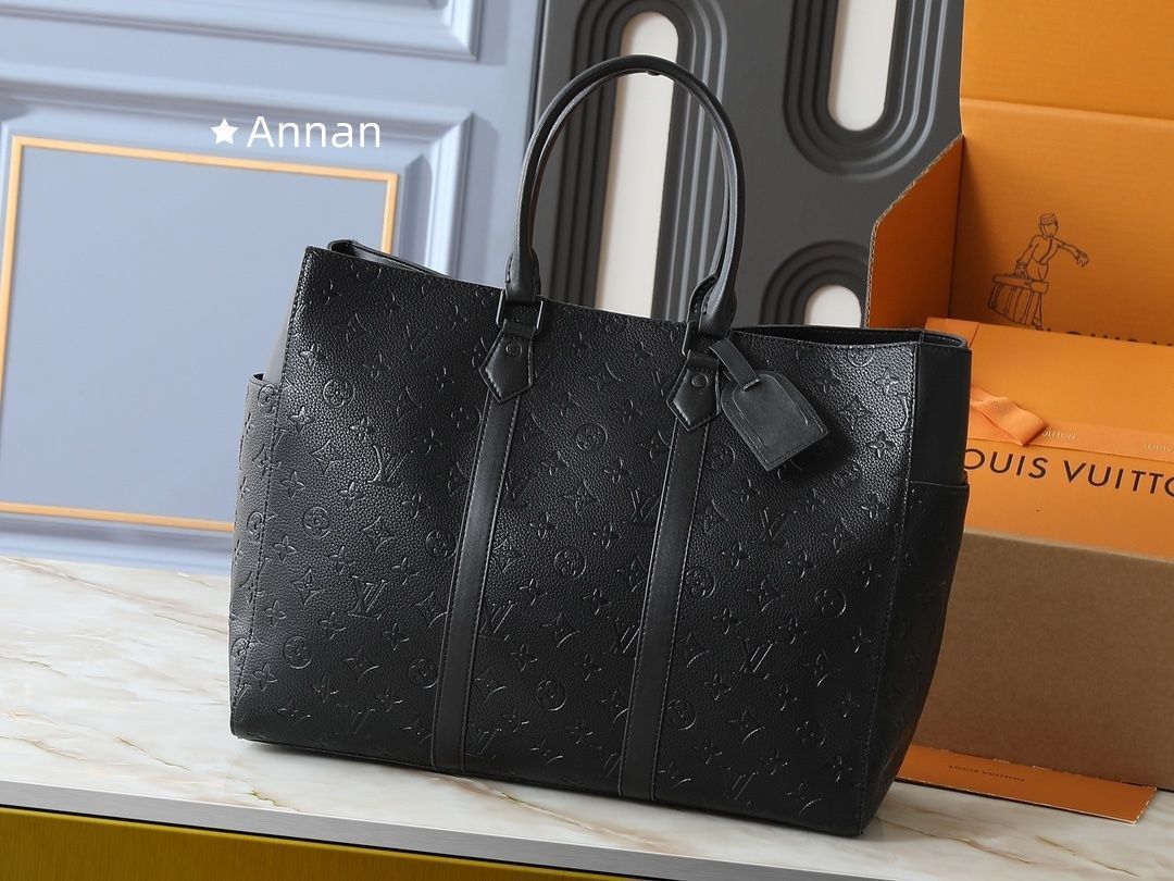 現行限定未使用に近い LOUIS VUITTON ルイヴィトン バッグ メンズ サックプラ 24H トートバッグ モノグラム?エクリプス