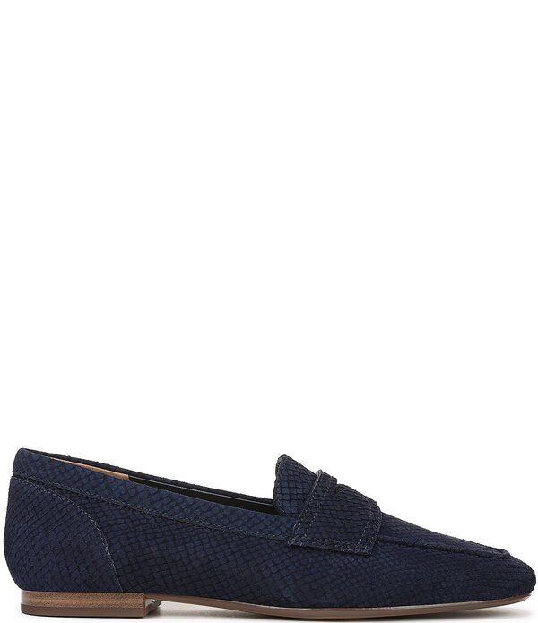 バイオニック レディース シューズ パンプス プリント ローファー Vionic Sadie Tonal Snake Print Nubuck Penny Loafers Navy Blazer ネイ