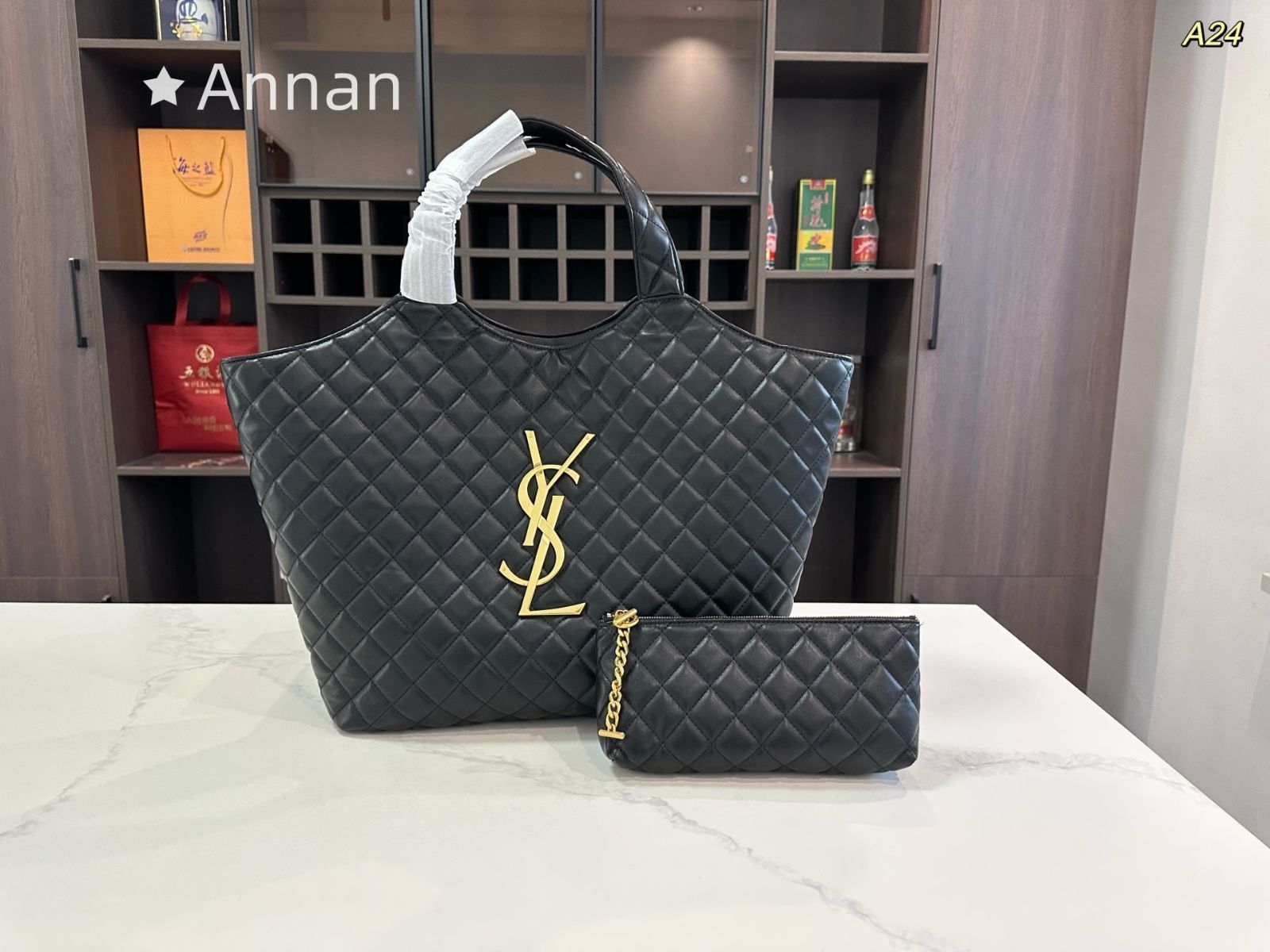 激レア 本日特価 極美品良品 レディース YSL Yves Saint Laurent イヴサンローラン トートバッグ