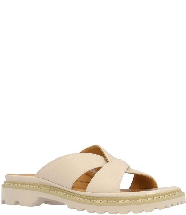 ラモールドピード レディース シューズ サンダル レザー LAmour Des Pieds Deryn Leather Slide Sandals Cream クリーム