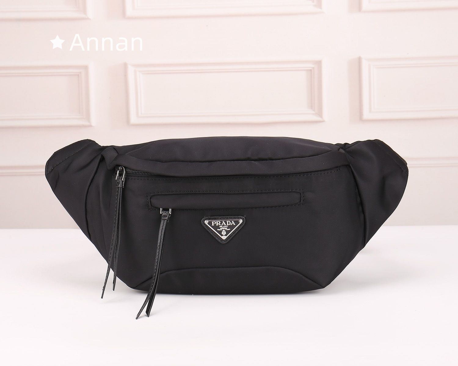超極SSS美品 メンズ PRADA プラダ バッグ ウエストポーチ