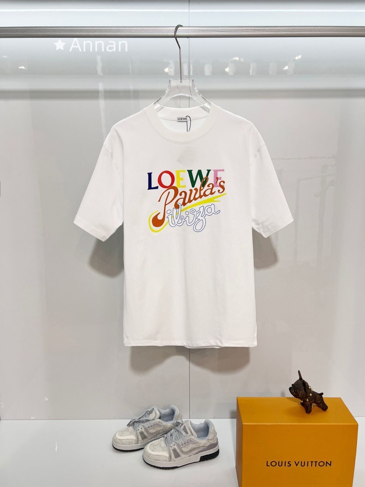 超極SSS美品 LOEWE　ロエベ Tシャツ　半袖　夏服　トップス 男女兼用