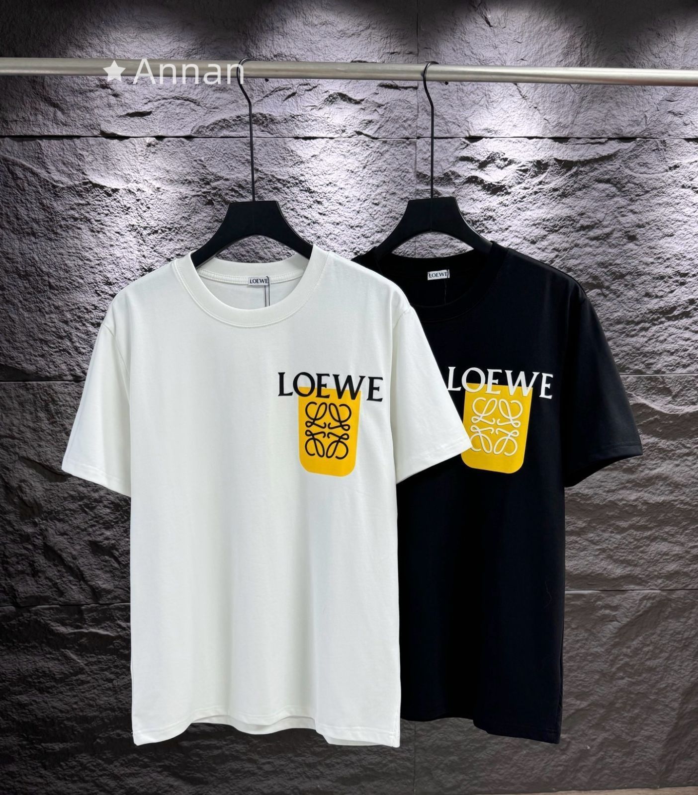 可愛 本日特価 超美品 LOEWE　ロエベ Tシャツ　半袖　夏服　トップス 男女兼用