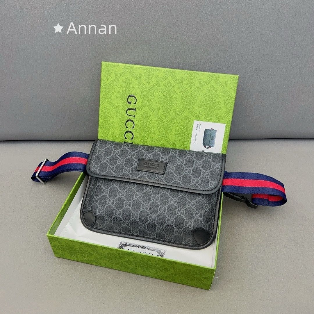 送料込☆ GUCCI グッチ バッグ GG柄 ベルトバッグ シェリーライン ウェブ ボディバッグ 598113
