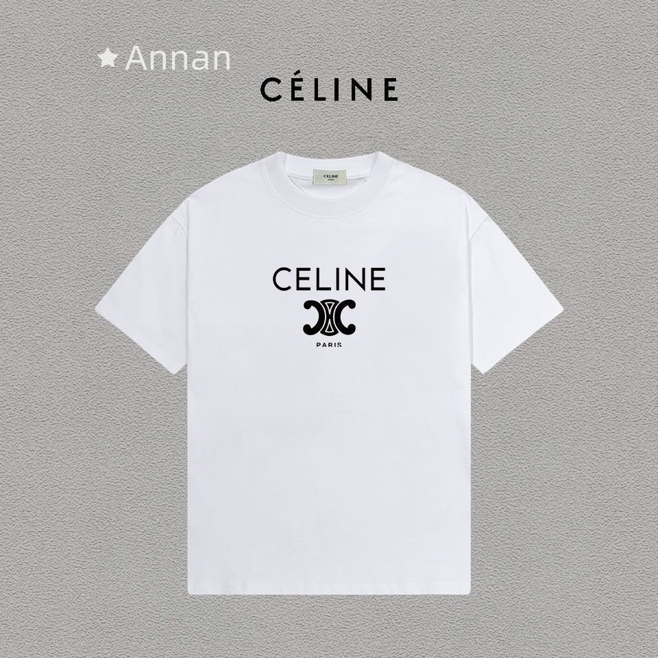 大幅値下げ CELINE セリーヌ Tシャツ　半袖　夏服　トップス 男女兼用