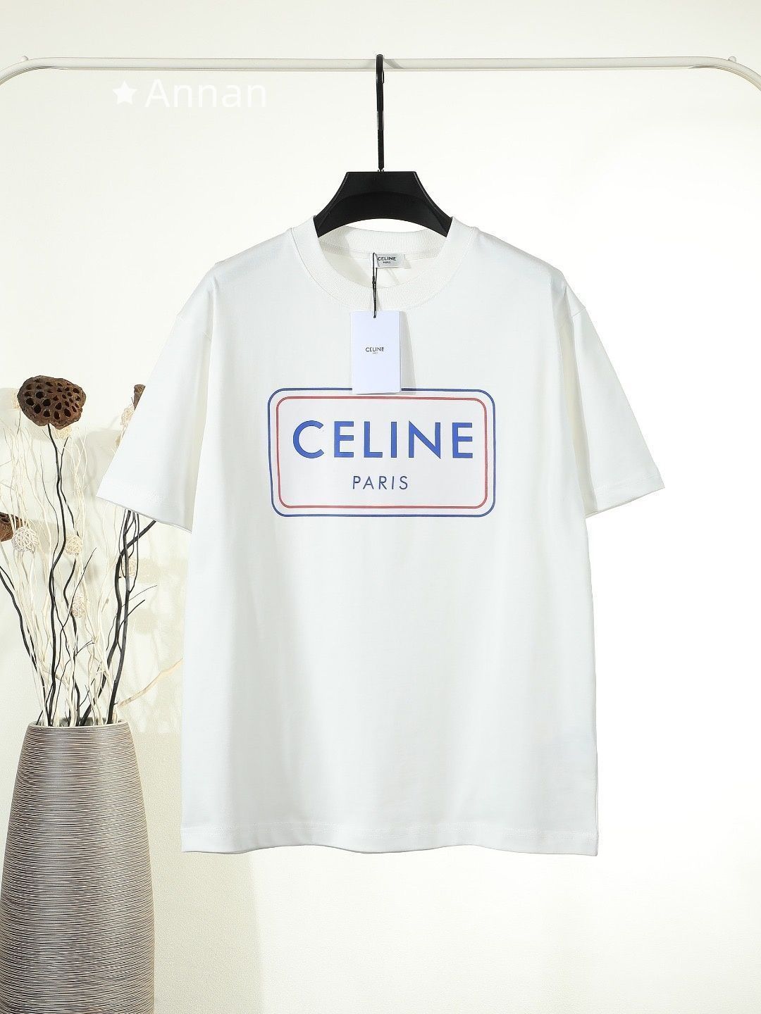 期間限定☆CELINE セリーヌ Tシャツ　半袖　夏服　トップス 男女兼用