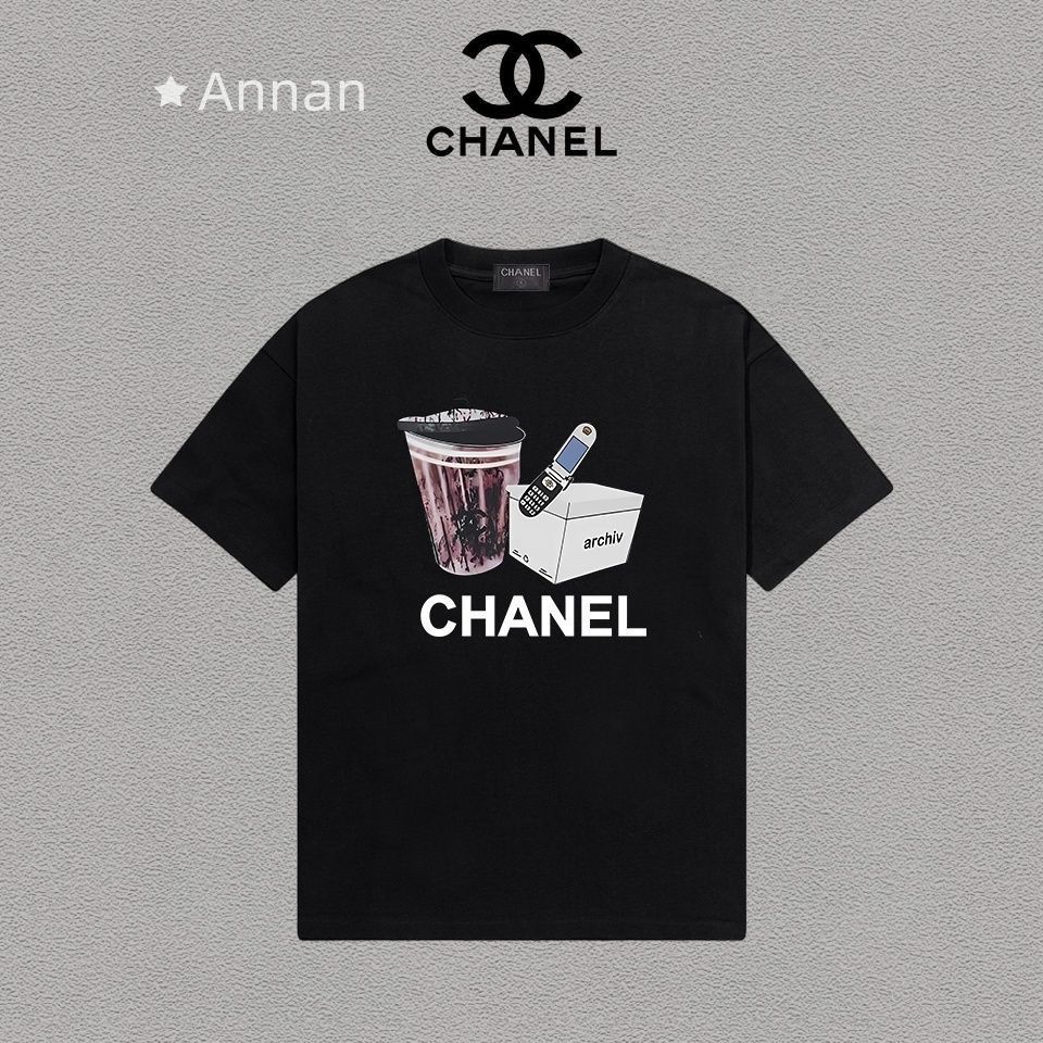 人気 CHANEL シャネル Tシャツ　半袖　夏服　トップス 男女兼用