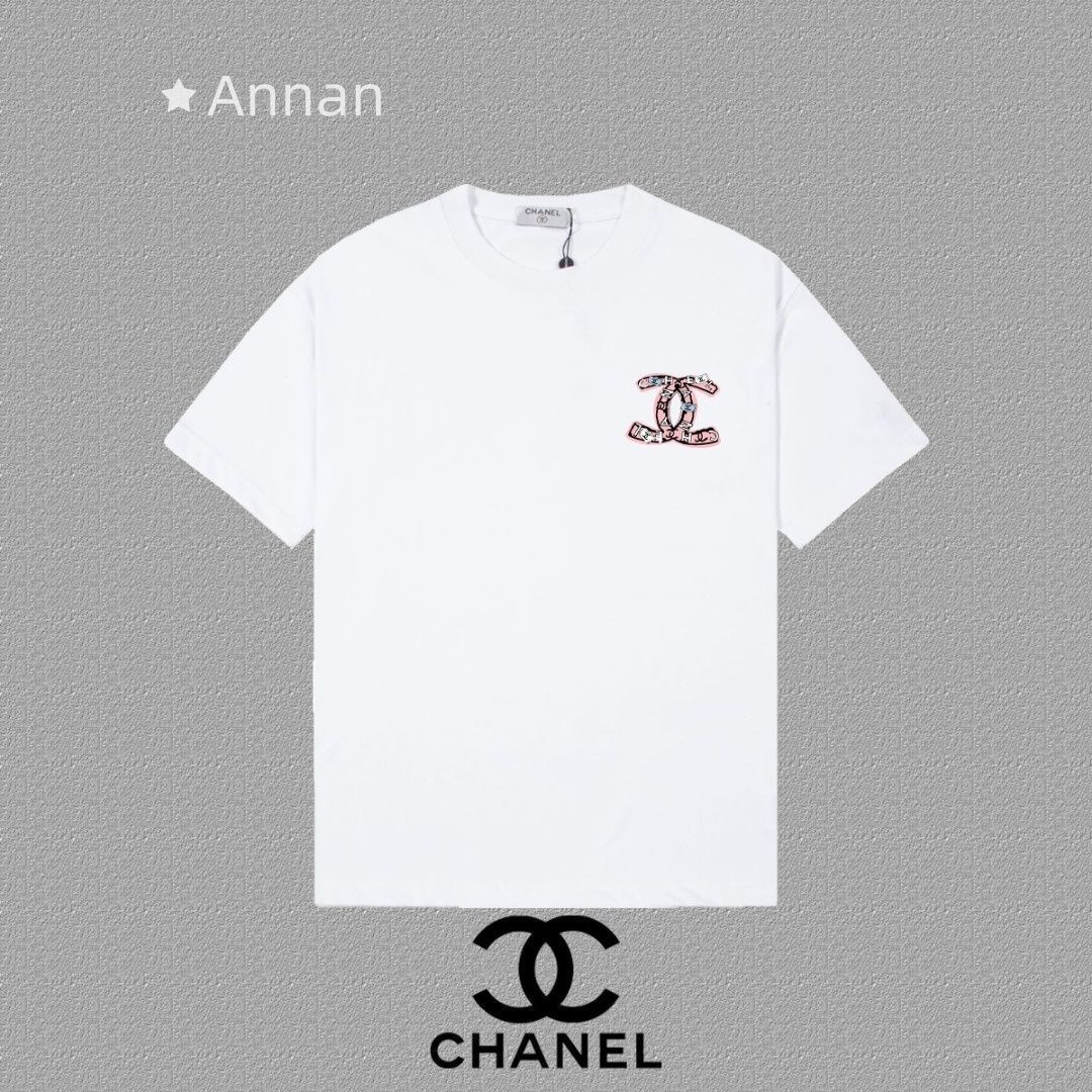お洒落 即完売 CHANEL シャネル Tシャツ　半袖　夏服　トップス 男女兼用