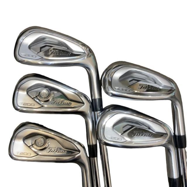 【中古】 タイトリスト Titleist T200 5S アイアンセット IR NS PRO MODUS3 TOUR105 (フレックスS) メンズ 男性用 右利き 右用 Cランク ゴルフクラブ