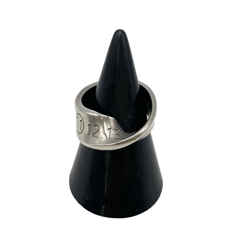 【中古品】 MAISON MARGIELA メゾン マルジェラ 925 2658 AR ツイスト ナンバー リング 指輪 アクセサリー 【182-260711-as-05-izu】