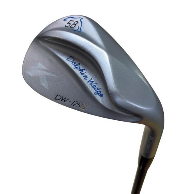【中古】 キャスコ Dolphin Wedge DW-125G シルバー 58° ウェッジ WG Dolphin DP-231 (フレックスその他) メンズ 男性用 右利き 右用 Cランク ゴルフクラブ