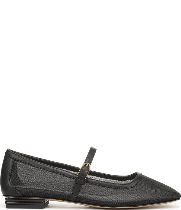 フランコサルト レディース シューズ パンプス メッシュ Franco Sarto Tinsley 7 Mesh Square Toe Mary Jane Flats Black ブラック