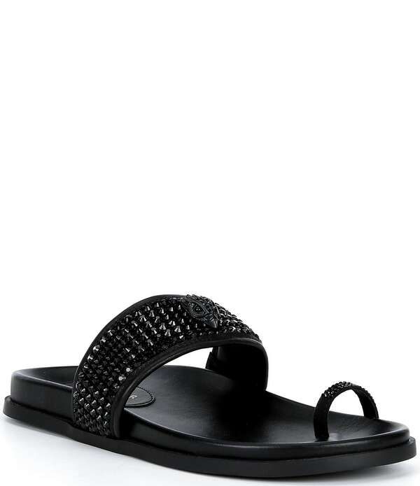 カートジェイガーロンドン レディース シューズ パンプス サンダル メッシュ Kurt Geiger London Embellished Mesh Toe Thong Sandals Black ブ