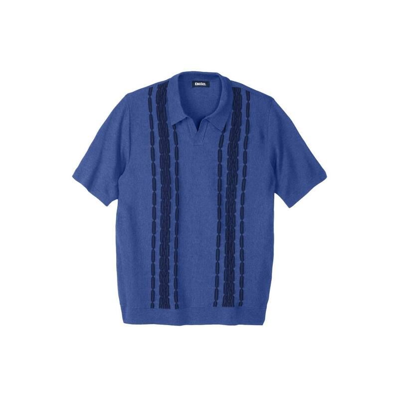 キングサイズ レディース トップス Tシャツ ポロシャツ トール セーター KingSize Mens Big Tall No Tuck Sweater Polo Heather Navy ヘザー