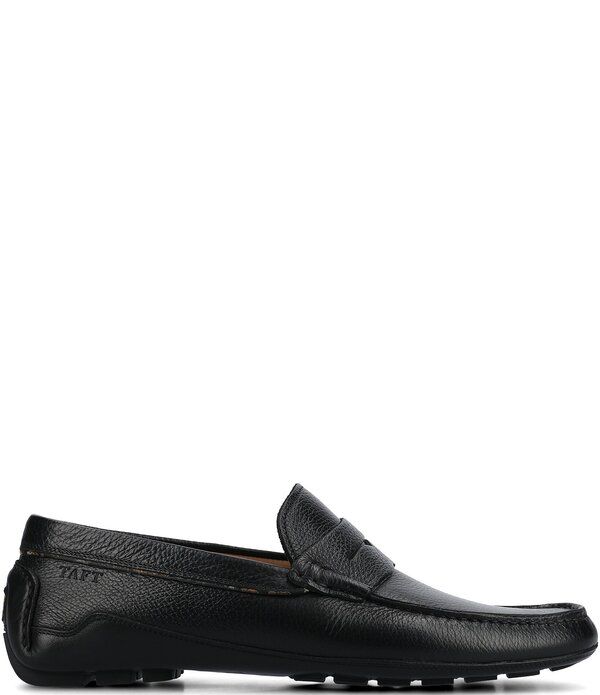 タフト メンズ シューズ スリッポン・ローファー レザー Taft Mens Luke Leather Penny Driver Moc Loafers Black ブラック