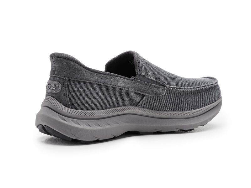 スケッチャーズ メンズ シューズ スニーカー SKECHERS Pollard Reed Charcoal チャコール