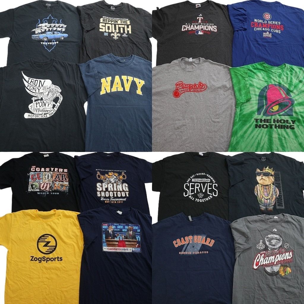 古着卸 まとめ売り プリント Tシャツ 16枚セット ( メンズ L/XL/2XL