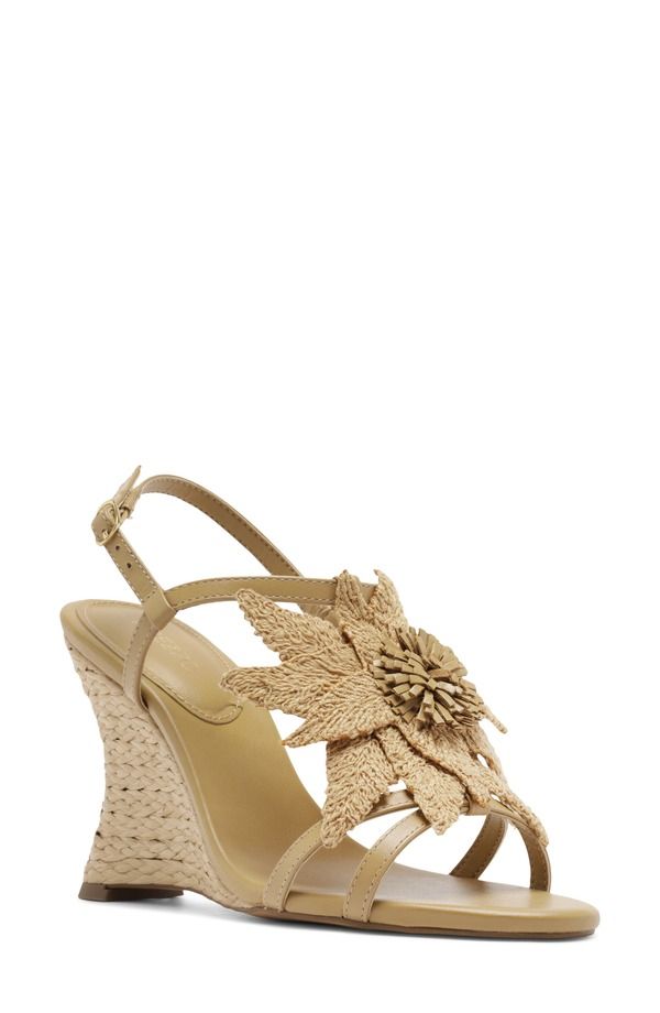 アレッツォ レディース シューズ サンダル Arezzo Cali Wedge Sandal Caramel Sun
