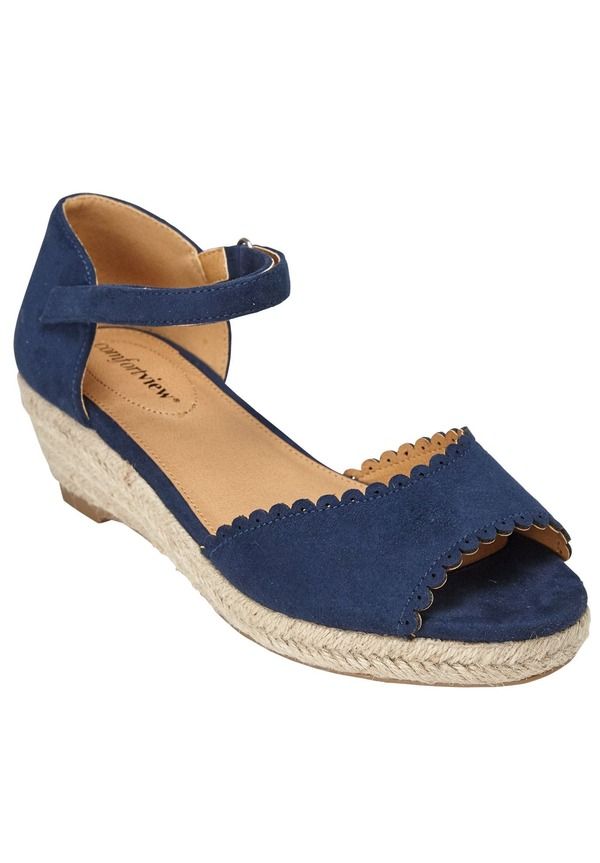 コンフォートビュー レディース シューズ サンダル Comfortview The Charliespadrille Navy ネイビー