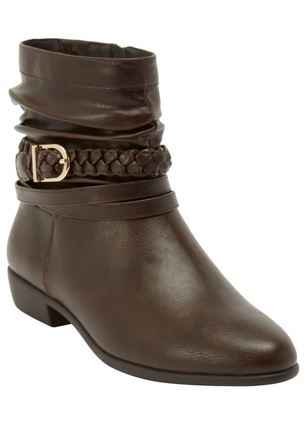コンフォートビュー レディース シューズ ブーツ・レインブーツ Comfortview The Mickey Bootie Dark Brown ブラウン