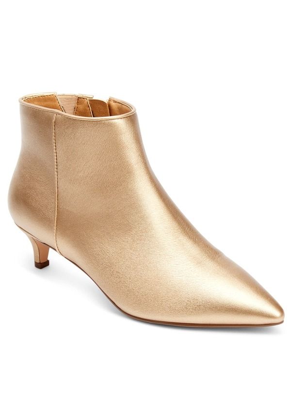 コンフォートビュー レディース シューズ ブーツ・レインブーツ Comfortview The Meredith Bootie Gold ゴールド