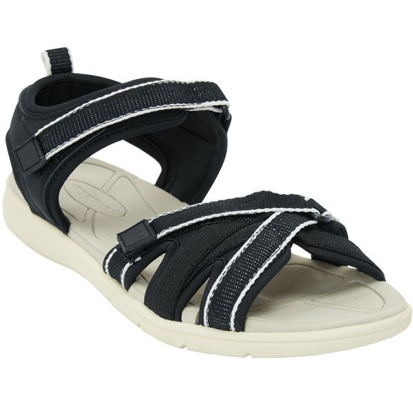 コンフォートビュー レディース シューズ サンダル Comfortview The Annora NubuckLike Adjustable Water Friendly Sandal Black ブ