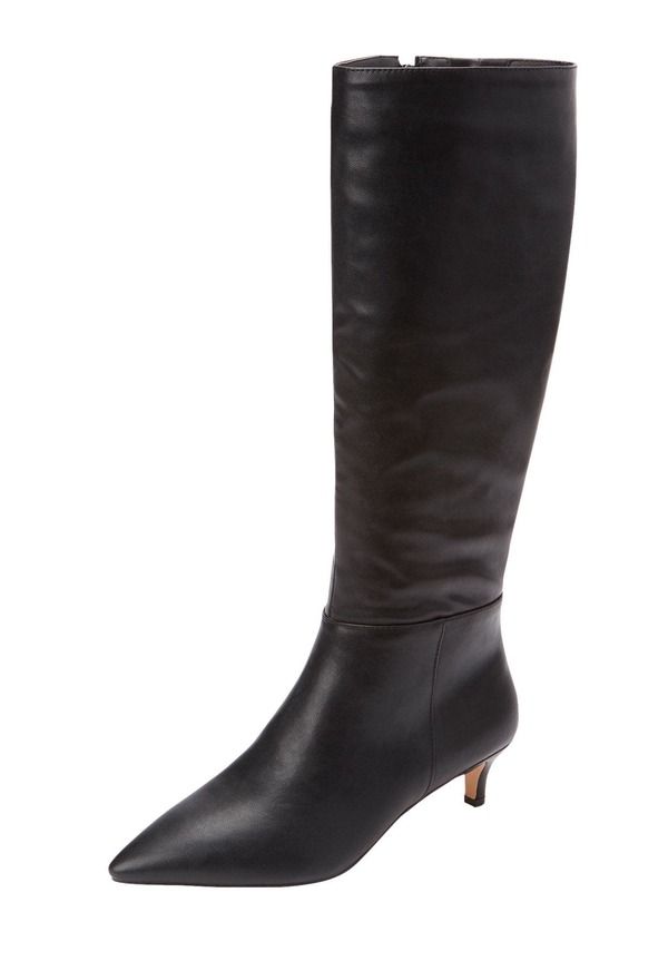コンフォートビュー レディース シューズ ブーツ・レインブーツ ポロシャツ Comfortview The Poloma Wide Calf Boot Black ブラック