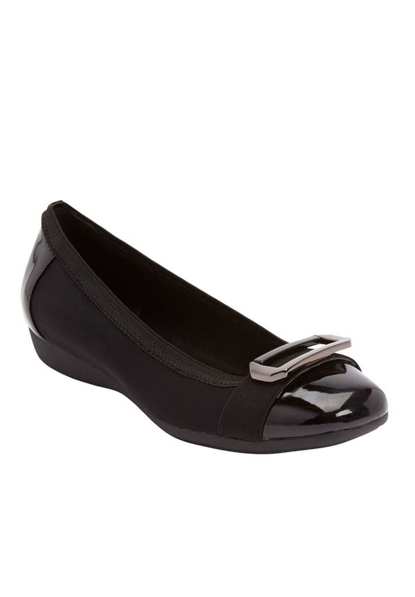 コンフォートビュー レディース シューズ パンプス Comfortview The London Flat Black ブラック