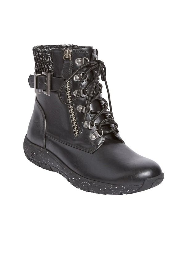 コンフォートビュー レディース シューズ ブーツ・レインブーツ Comfortview The James Trail Boot Black ブラック