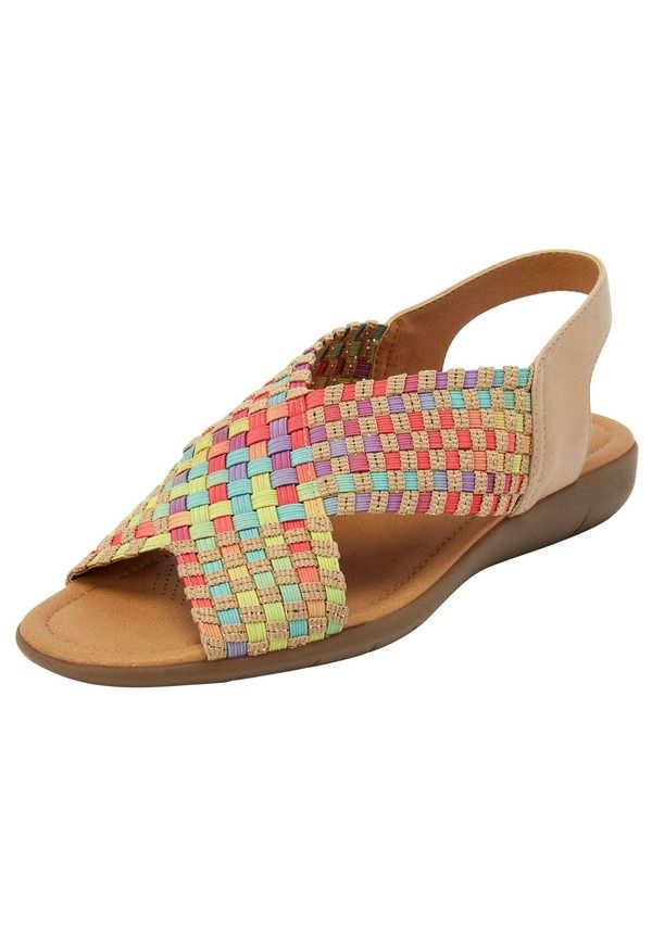 コンフォートビュー レディース シューズ ヒール サンダル Comfortview The Celestia Sling Sandal Multi Pastel マルチカラー