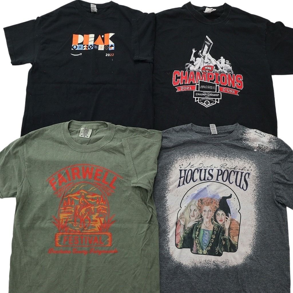 古着卸 まとめ売り プリント Tシャツ 16枚セット ( メンズ M/L