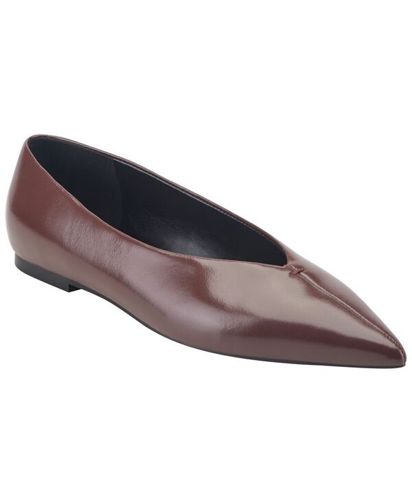 マーク・フィッシャー レディース シューズ パンプス Marc Fisher LTD Womens Casee Pointed Toe Dress Flats Dark Red Leather レッド