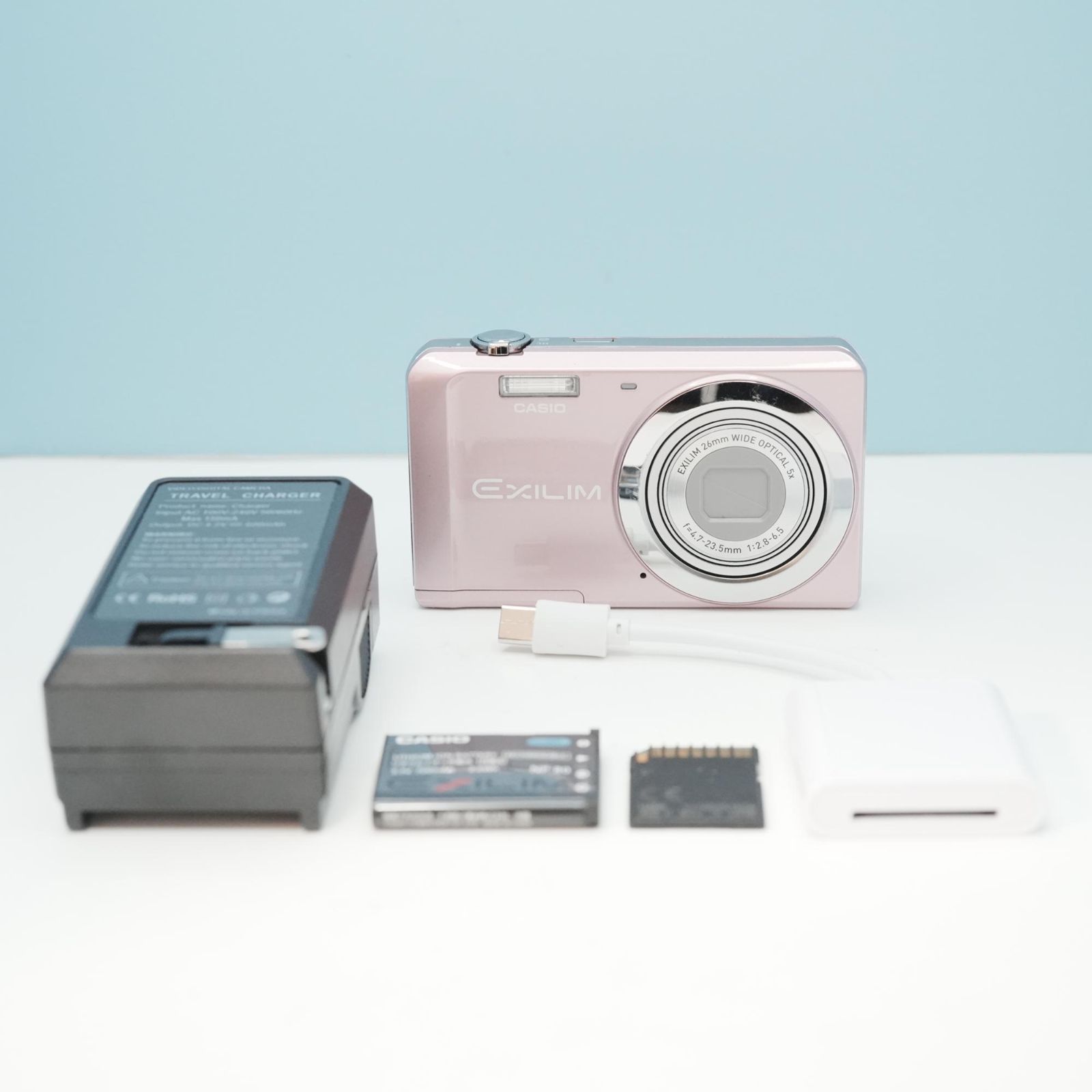 CASIO EXILIM EX-ZS5 デジカメ スマホ転送OK フルセット 美品 a6996