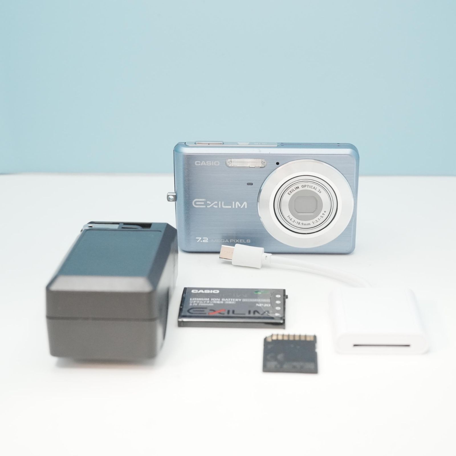 CASIO EXILIM EX-Z77 デジカメ スマホ転送OK フルセット 極美品 a6994