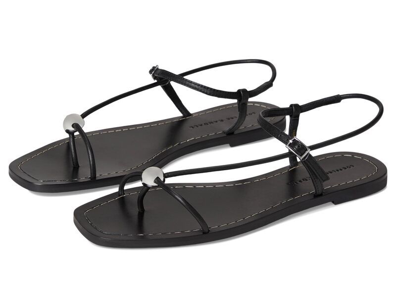 ロフラー ランダル レディース シューズ サンダル Loefflerandallara Strappy Flat Sandals With Ball Black ブラック