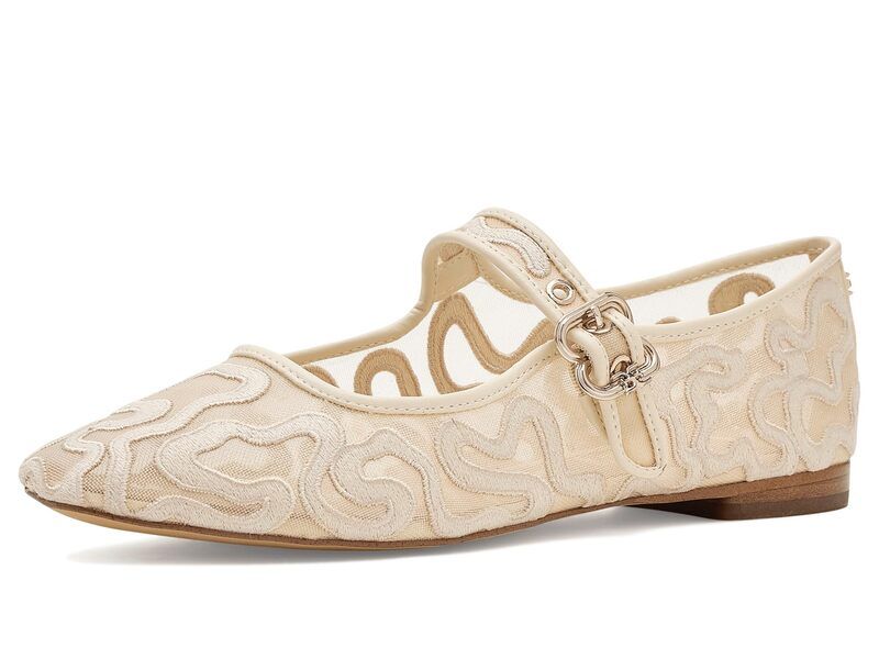 サムエデルマン レディース シューズ サンダル メッシュ Sam Edelman Michaela Mesh Modern Ivory アイボリー