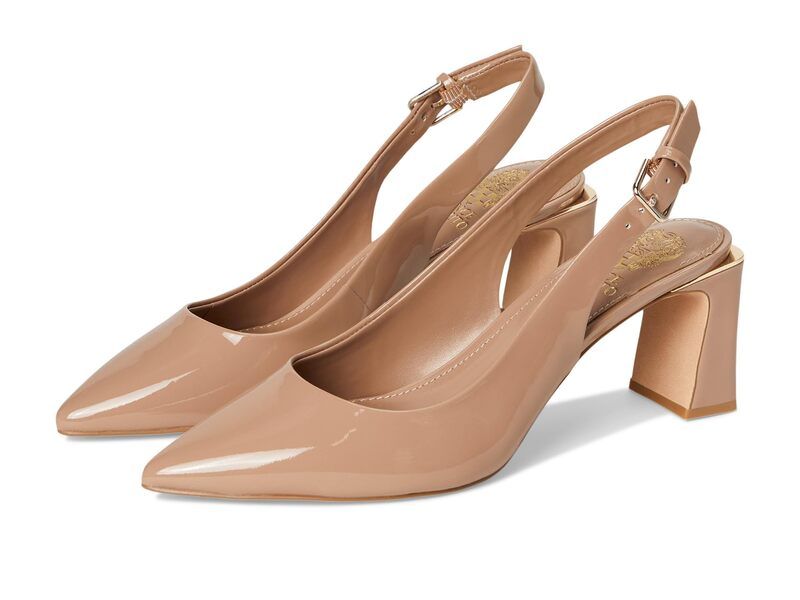 ヴィンスカムート レディース シューズ ヒール Vince Camuto Hamden Buckle Slingback Pump Chai Latte